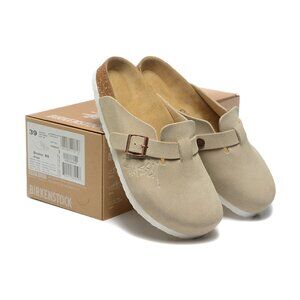 New Birkenstock Unisex Boston Soft Footbed Suede Leather Clog